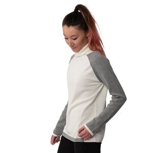Strafe Aspen Whole Garment Sweater Apre Merino Wool Blend Sweater Skiing M NEW